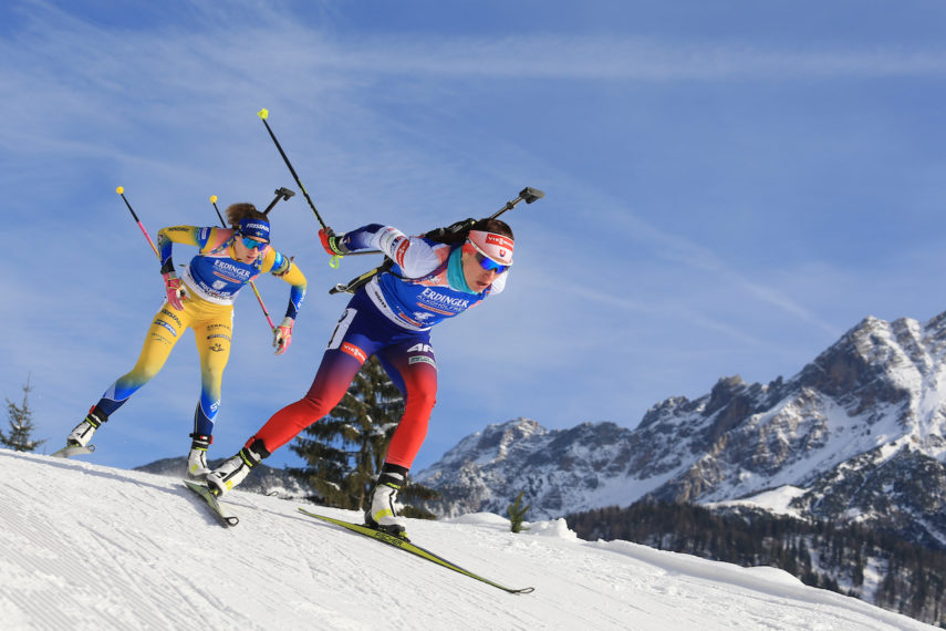Women's Biathlon Cross Country Skiing IBU World Cup event at Hochfilzen Austria 2019