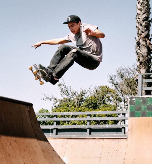 Half Pipe Outdoor Skateboarding Event